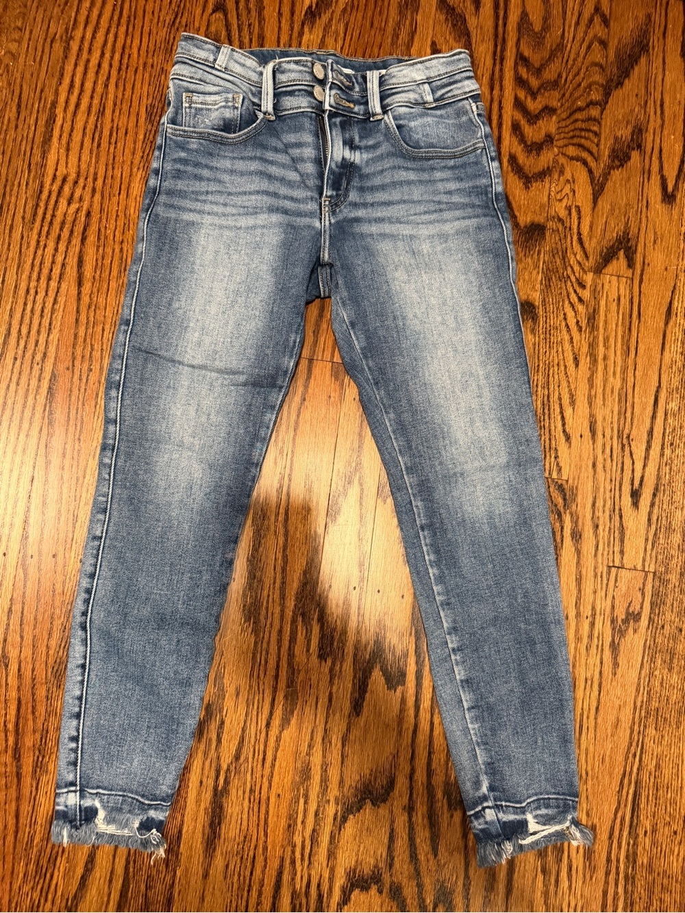 KanCan Light Blue High-Rise Cropped Skinny Jeans